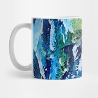 coconut palm trees art painting Mug